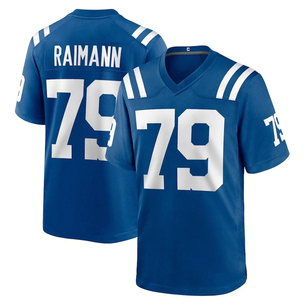 Elroe IN.Colts #79 Bernhard Raimann Player Royal Home Game Stitched Jerseys