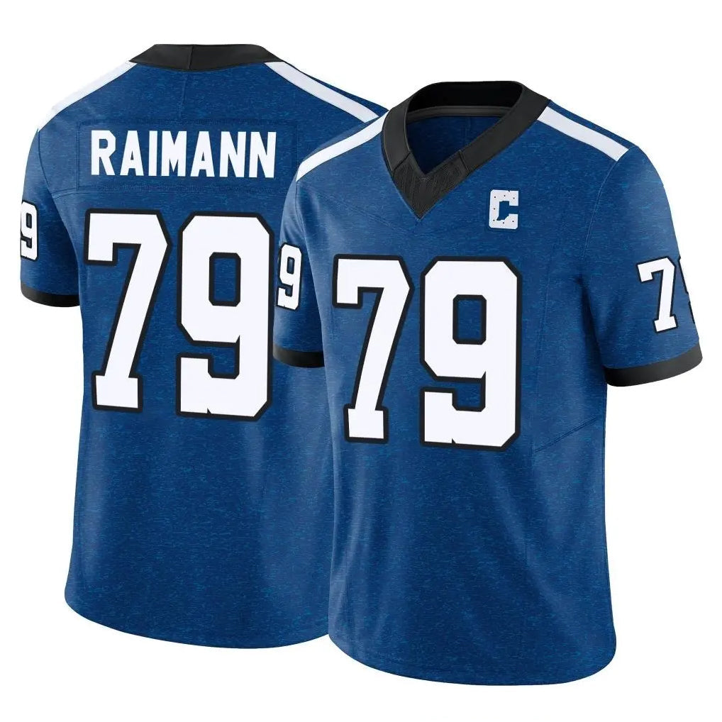Elroe IN.Colts #79 Bernhard Raimann Player Royal Limited Indiana Nights Alternate Vapor F.U.S.E. Home Game Stitched Jerseys