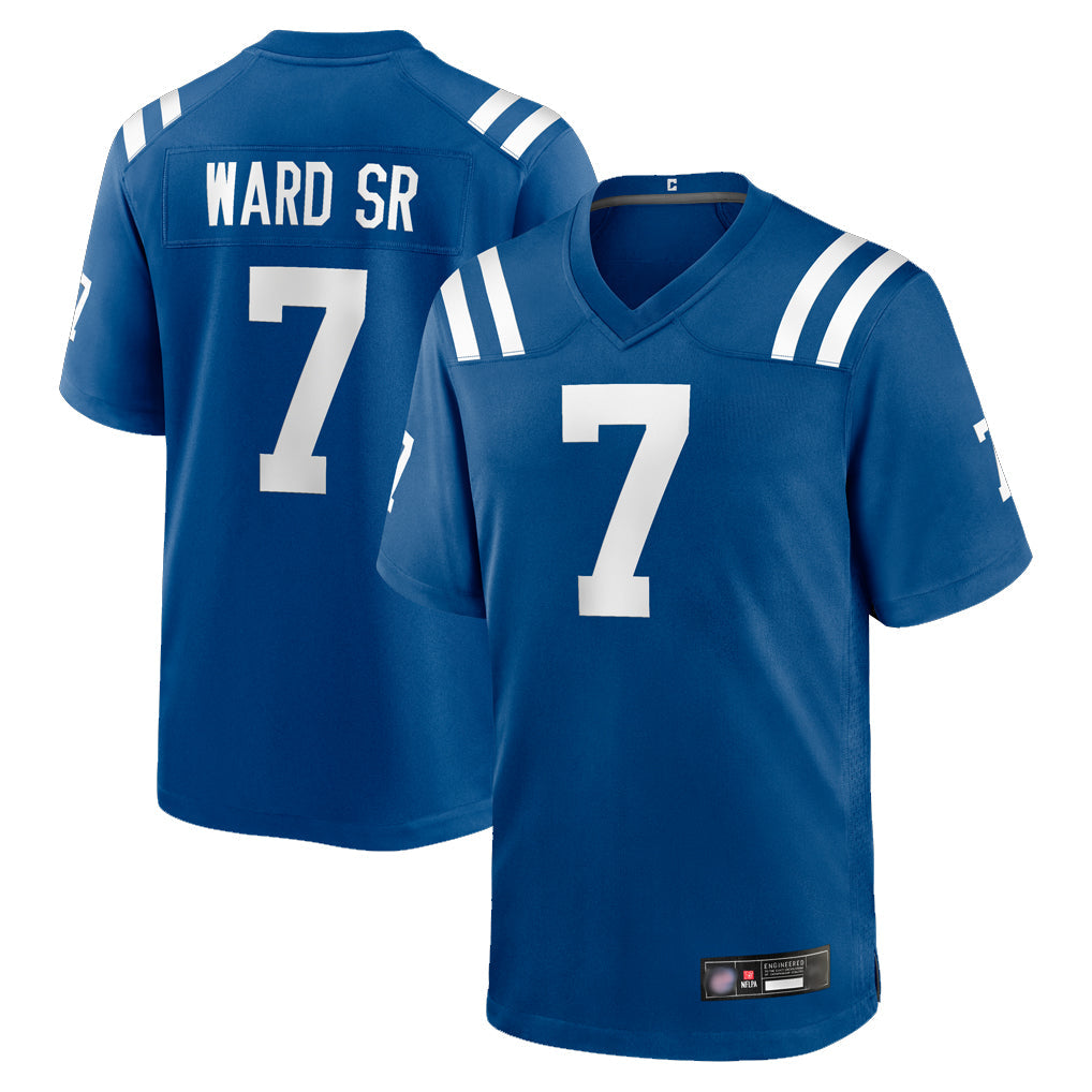 Elroe IN.Colts #7 Charvarius Ward Sr. Player Royal Home Game Stitched Jerseys