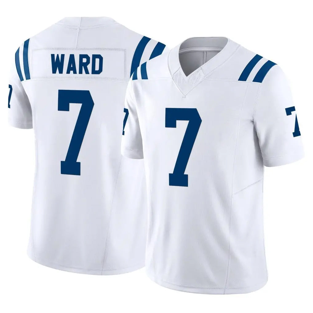 Elroe IN.Colts #7 Charvarius Ward Sr. Player White Limited Vapor F.U.S.E. Home Game Stitched Jerseys