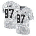 Elroe IN.Colts #97 Laiatu Latu Player Arctic Camo Salute To Service Limited Game Stitched Jerseys