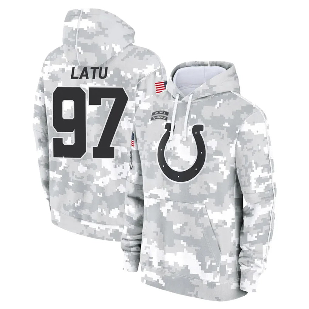 Elroe IN.Colts #97 Laiatu Latu Player Arctic Camo Salute to Service Hoodies Limited Game Stitched Jerseys