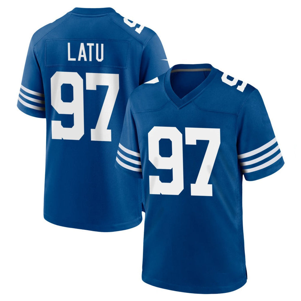Elroe IN.Colts #97 Laiatu Latu Player Royal Limited Home Game Stitched Jerseys