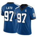 Elroe IN.Colts #97 Laiatu Latu Player Royal Limited Indiana Nights Alternate Vapor F.U.S.E. Home Game Stitched Jerseys