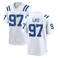 Elroe IN.Colts #97 Laiatu Latu Player White Home Game Stitched Jerseys