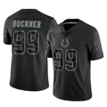 Elroe IN.Colts #99 DeForest Buckner Player Black Reflective Limited Game Stitched Jerseys