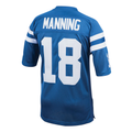 Elroe In.Colts 1998 #18 Peyton Manning Mitchell & Ness Royal Authentic Throwback Retired Player Jersey