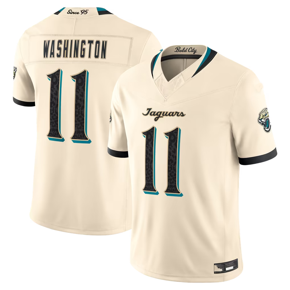 Elroe J.Jaguars #11 Parker Washington Natural 2026 Rivalries Collection Limited Stitched Jerseys