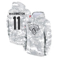 Elroe J.Jaguars #11 Parker Washington Player Arctic Camo Salute to Service Hoodies Limited Game Stitched Jerseys