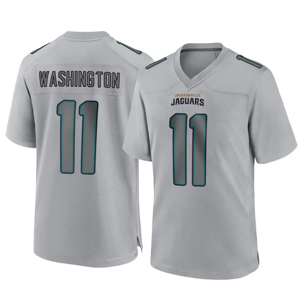 Elroe J.Jaguars #11 Parker Washington Player Gray Atmosphere Fashion Home Game Stitched Jerseys