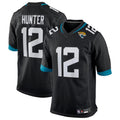Elroe J.Jaguars #12 Travis Hunter Player Black Replica Game Stitched Jerseys