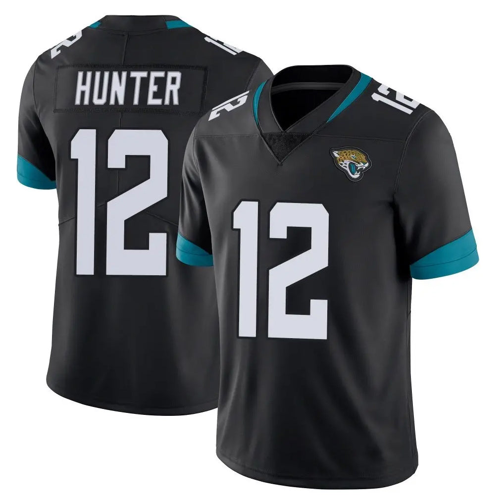 Elroe J.Jaguars #12 Travis Hunter Player Black Vapor Untouchable Limited Home Game Stitched Jerseys