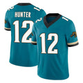 Elroe J.Jaguars #12 Travis Hunter Player Teal Prowler Throwback Vapor F.U.S.E. Limited Home Game Stitched Jerseys
