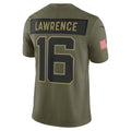 Elroe J.Jaguars #16 Trevor Lawrence Olive 2025 Salute to Service Limited Stitched Jerseys