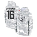 Elroe J.Jaguars #16 Trevor Lawrence Player Arctic Camo Salute to Service Hoodies Limited Game Stitched Jerseys