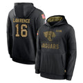 Elroe J.Jaguars #16 Trevor Lawrence Player Black Salute to Service Hoodies Limited Game Stitched Jerseys