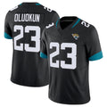 Elroe J.Jaguars #23 Foyesade Oluokun Player Black Vapor F.U.S.E. Limited Home Game Stitched Jerseys