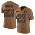 Elroe J.Jaguars #23 Foyesade Oluokun Player Brown Salute To Service Limited Stitched Jerseys