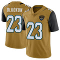 Elroe J.Jaguars #23 Foyesade Oluokun Player Gold Vapor Limited Home Game Stitched Jerseys