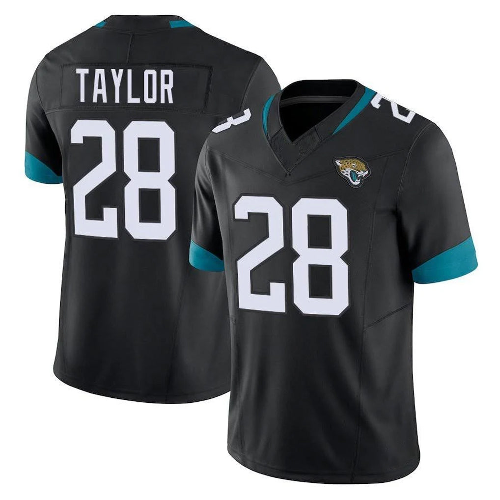 Elroe J.Jaguars #28 Fred Taylor Player Black Vapor F.U.S.E. Limited Home Game Stitched Jerseys