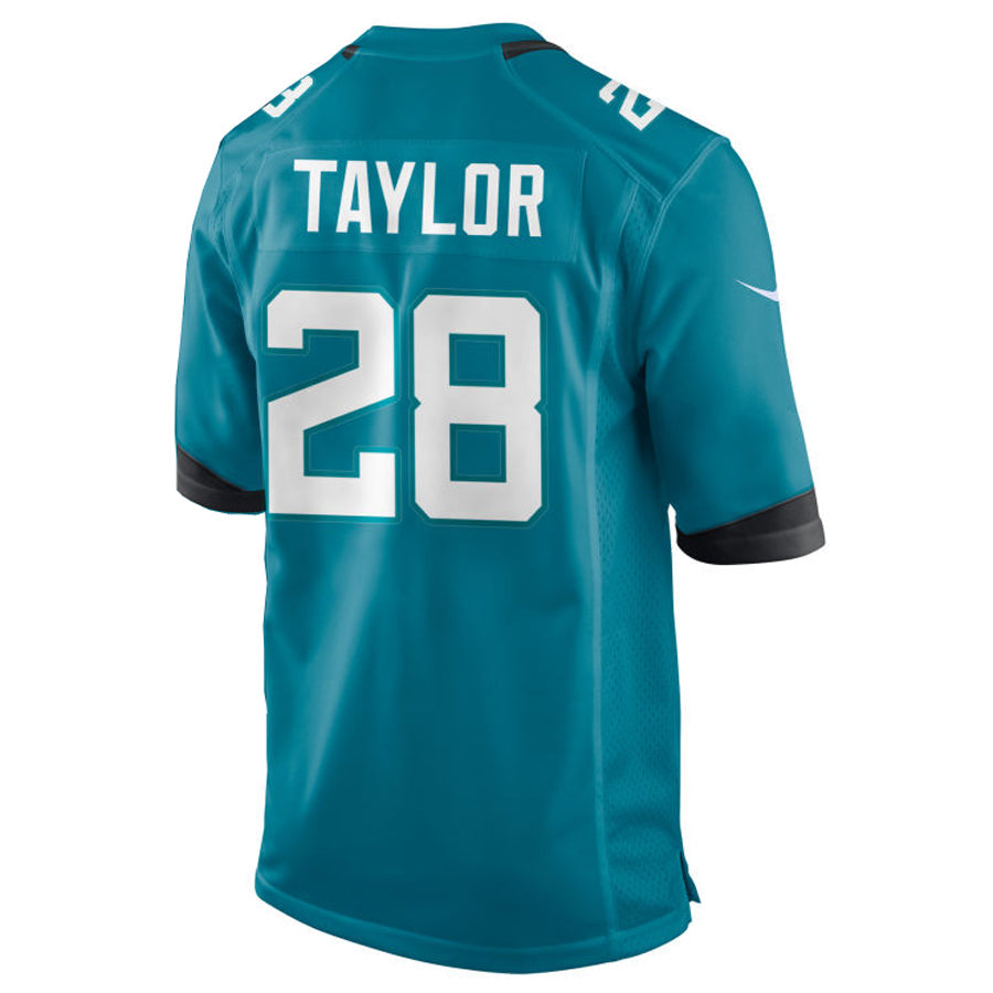 Elroe J.Jaguars #28 Fred Taylor Player Teal Home Game Stitched Jerseys