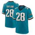 Elroe J.Jaguars #28 Fred Taylor Player Teal Prowler Throwback Limited Home Game Stitched Jerseys