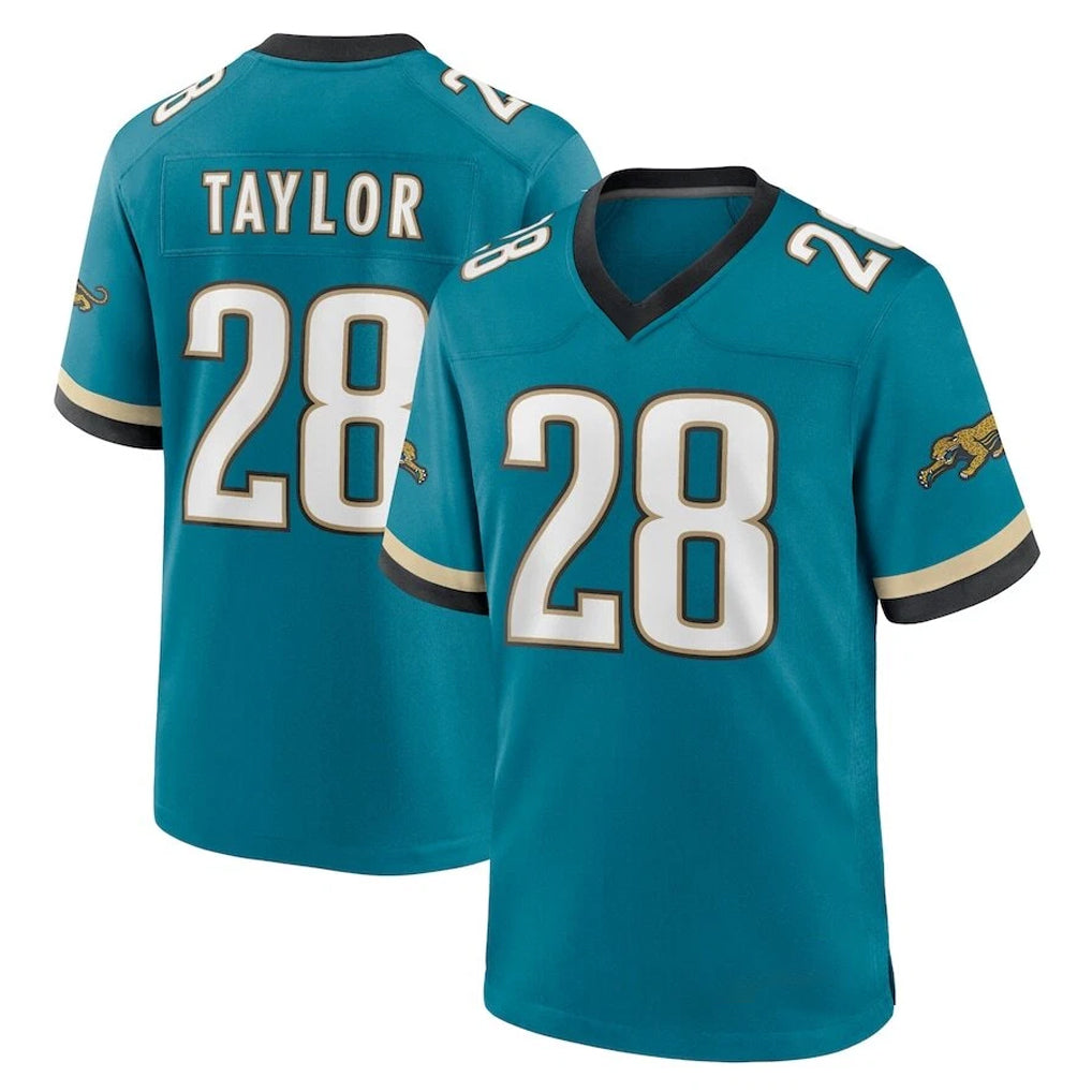 Elroe J.Jaguars #28 Fred Taylor Player Teal Prowler Throwback Limited Home Game Stitched Jerseys
