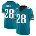 Elroe J.Jaguars #28 Fred Taylor Player Teal Prowler Throwback Vapor F.U.S.E. Limited Home Game Stitched Jerseys