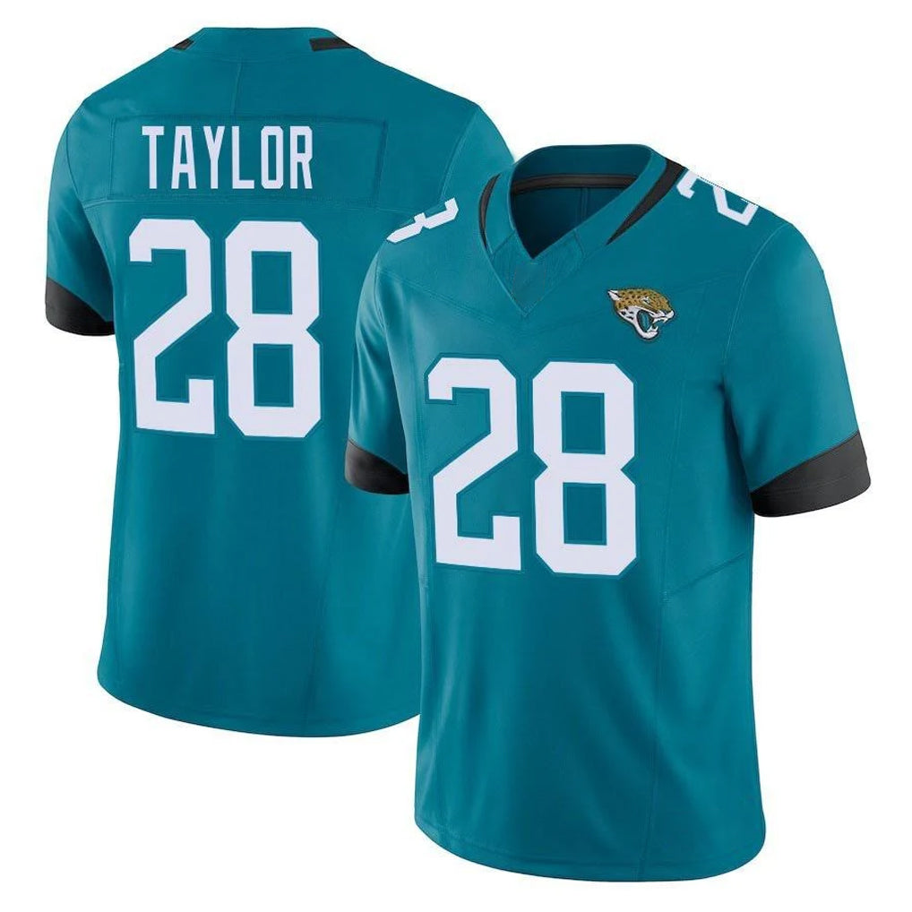 Elroe J.Jaguars #28 Fred Taylor Player Teal Vapor F.U.S.E. Limited Home Game Stitched Jerseys
