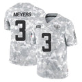 Elroe J.Jaguars #3 Jakobi Meyers Player Arctic Camo Salute To Service Limited Game Stitched Jerseys
