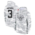 Elroe J.Jaguars #3 Jakobi Meyers Player Arctic Camo Salute to Service Hoodies Limited Game Stitched Jerseys
