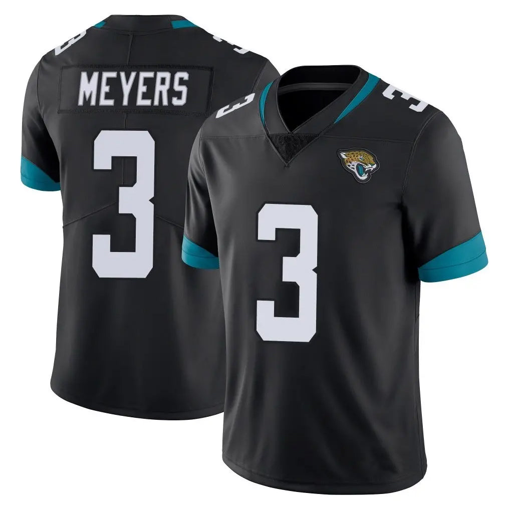 Elroe J.Jaguars #3 Jakobi Meyers Player Black Vapor Untouchable Limited Home Game Stitched Jerseys