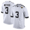 Elroe J.Jaguars #3 Jakobi Meyers Player White Home Game Stitched Jerseys