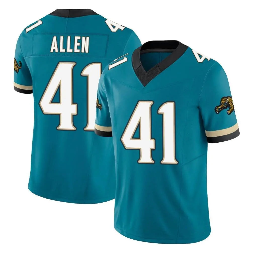 Elroe J.Jaguars #41 Josh Hines-Allen Player Teal Prowler Throwback Vapor F.U.S.E. Limited Home Game Stitched Jerseys