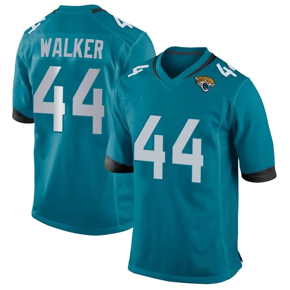 Elroe J.Jaguars #44 Travon Walker Player Teal Home Game Stitched Jerseys