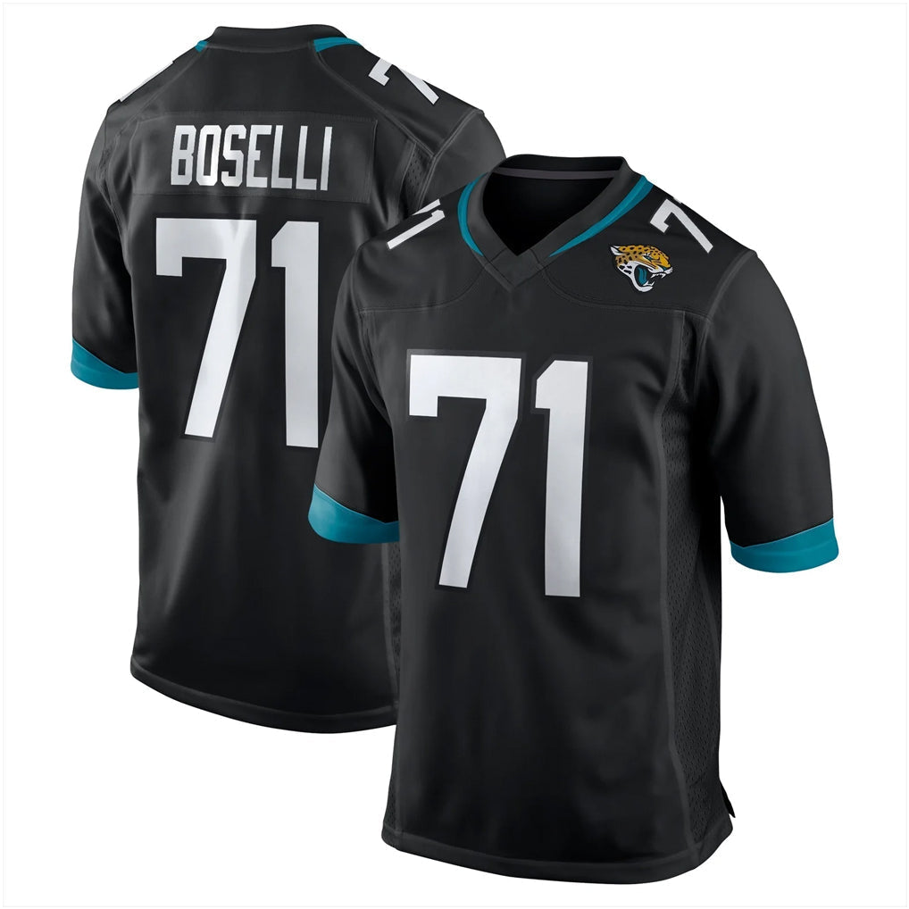 Elroe J.Jaguars #71 Tony Boselli?Player Black Home Game Stitched Jerseys