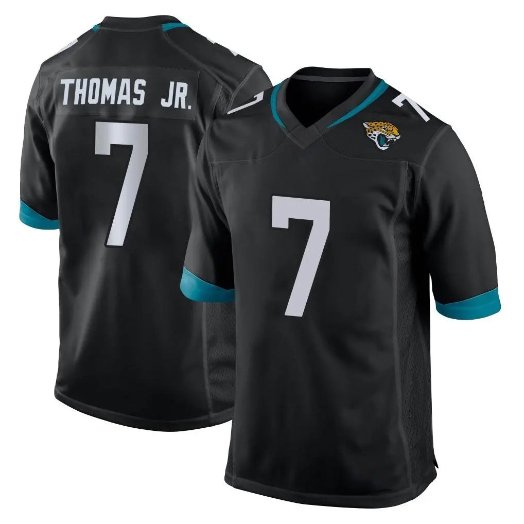Elroe J.Jaguars #7 Brian Thomas Jr. Player Black Home Game Stitched Jerseys