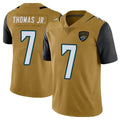 Elroe J.Jaguars #7 Brian Thomas Jr. Player Gold Vapor Limited Home Game Stitched Jerseys