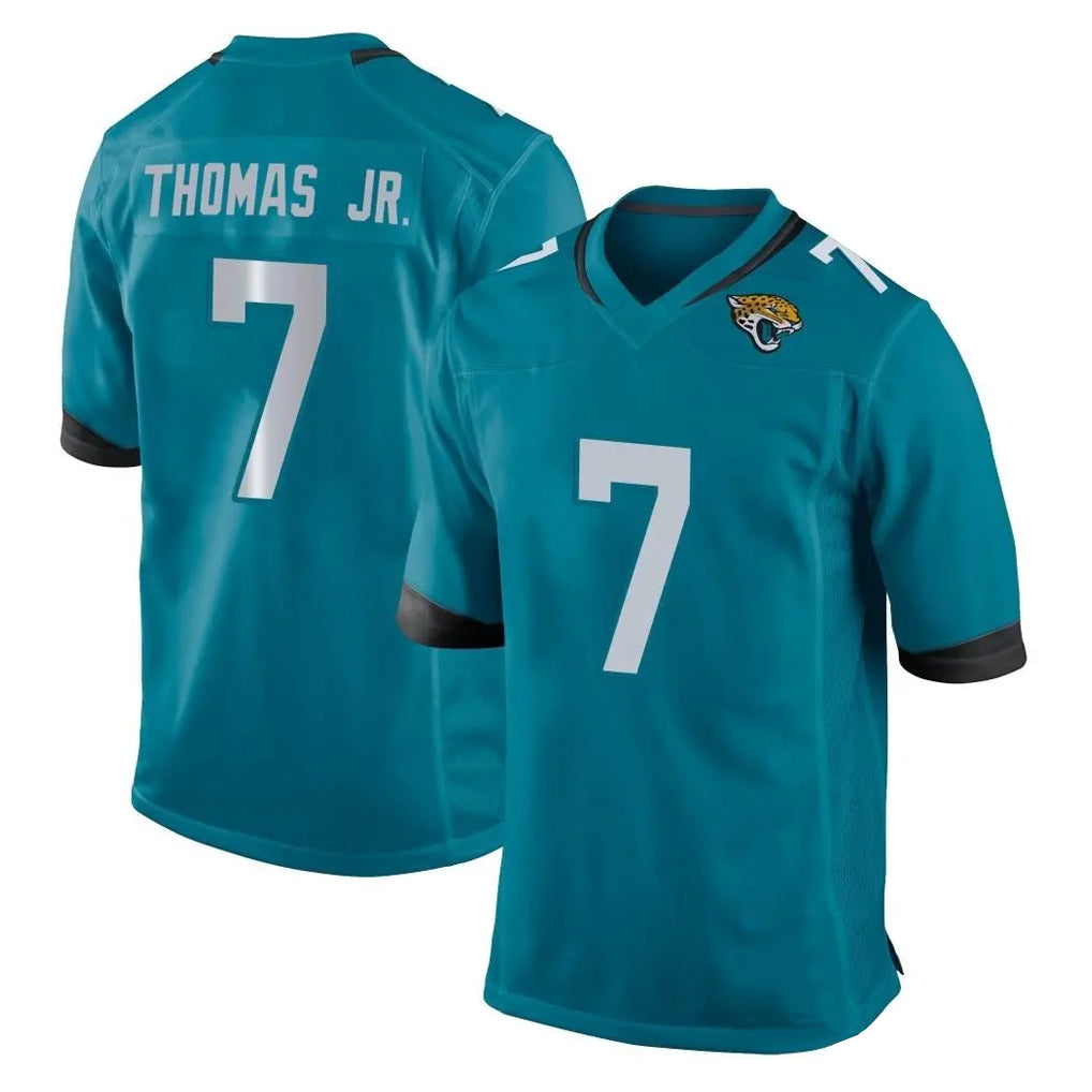 Elroe J.Jaguars #7 Brian Thomas Jr. Player Teal Home Game Stitched Jerseys