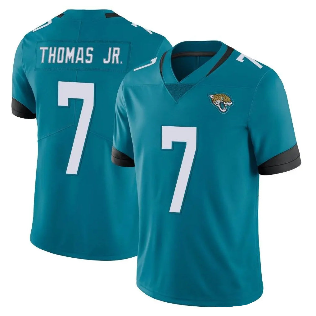 Elroe J.Jaguars #7 Brian Thomas Jr. Player Teal Vapor Untouchable Limited Home Game Stitched Jerseys