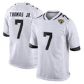 Elroe J.Jaguars #7 Brian Thomas Jr. Player White Home Game Stitched Jerseys