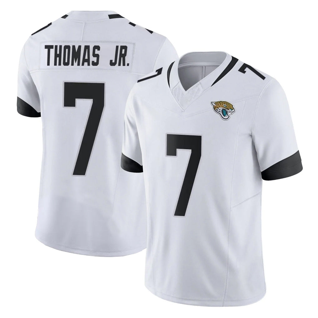 Elroe J.Jaguars #7 Brian Thomas Jr. Player White Vapor F.U.S.E. Limited Home Game Stitched Jerseys