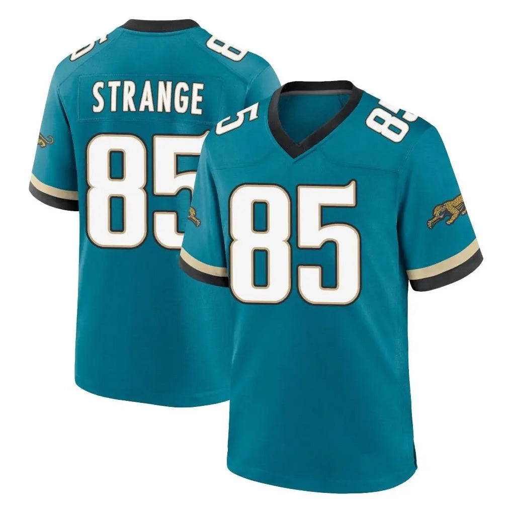 Elroe J.Jaguars #85 Brenton Strange Player Teal Prowler Throwback Limited Home Game Stitched Jerseys