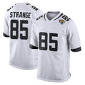 Elroe J.Jaguars #85 Brenton Strange Player White Home Game Stitched Jerseys