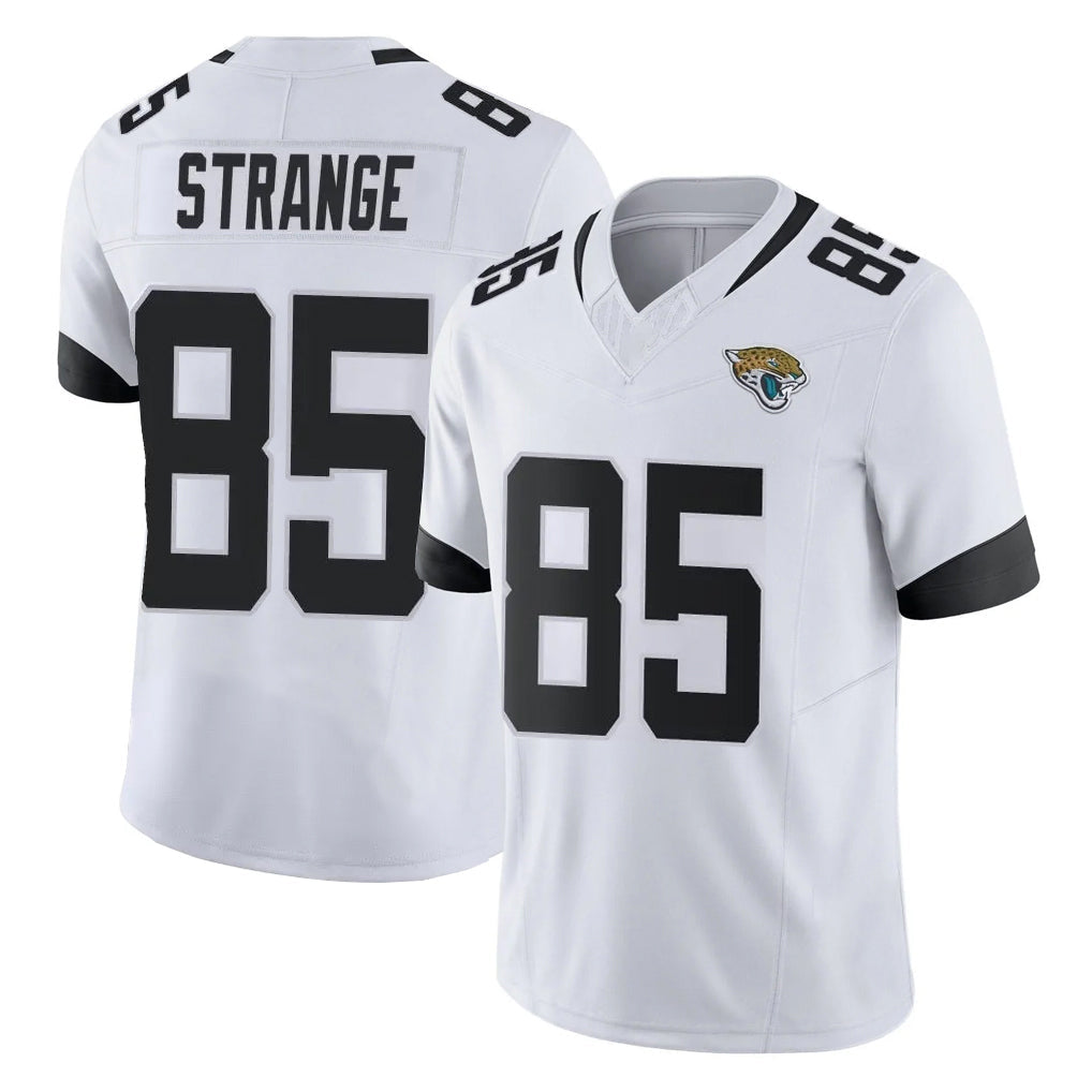 Elroe J.Jaguars #85 Brenton Strange Player White Vapor F.U.S.E. Limited Home Game Stitched Jerseys