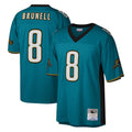 Elroe J.Jaguars #8 Mark Brunell?Player Teal Mitchell & Ness Legacy Home Game Stitched Jerseys