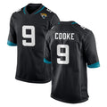 Elroe J.Jaguars #9 Logan Cooke Player Black Home Game Stitched Jerseys