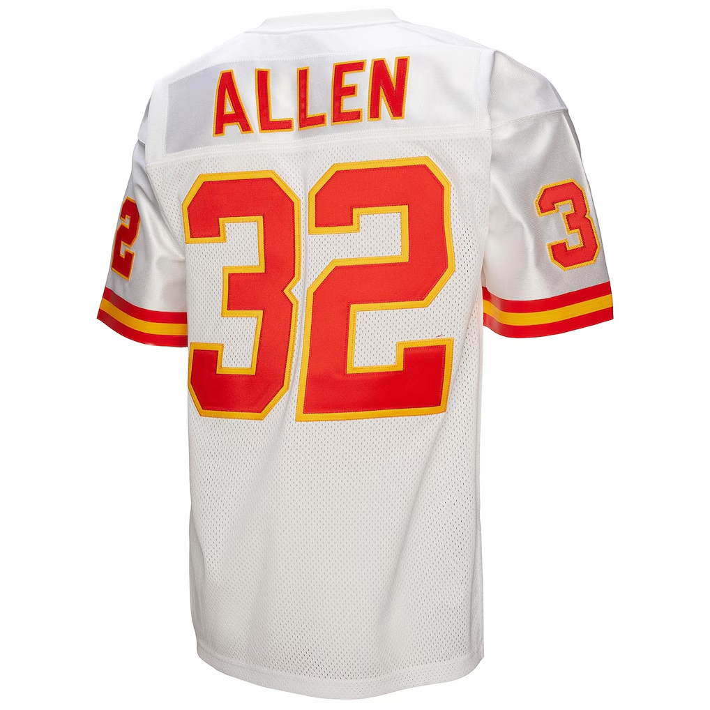 Elroe KC.Chiefs 1994 #32 Marcus Allen Mitchell & Ness White Authentic Throwback Retired Player Jersey