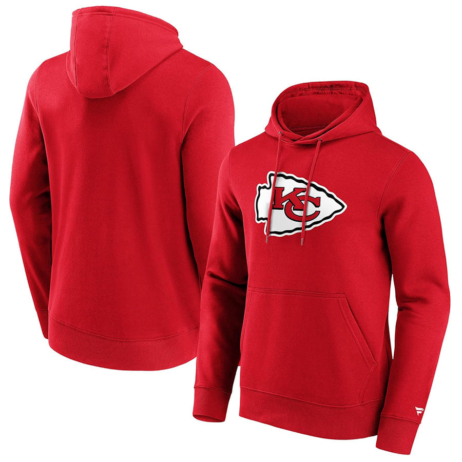 Elroe KC.Chiefs Blank Player Red Pullover Hoodie Stitched Jerseys