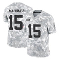 Elroe KC.Chiefs #15 Patrick Mahomes Player Arctic Camo Salute To Service Limited Game Stitched Jerseys